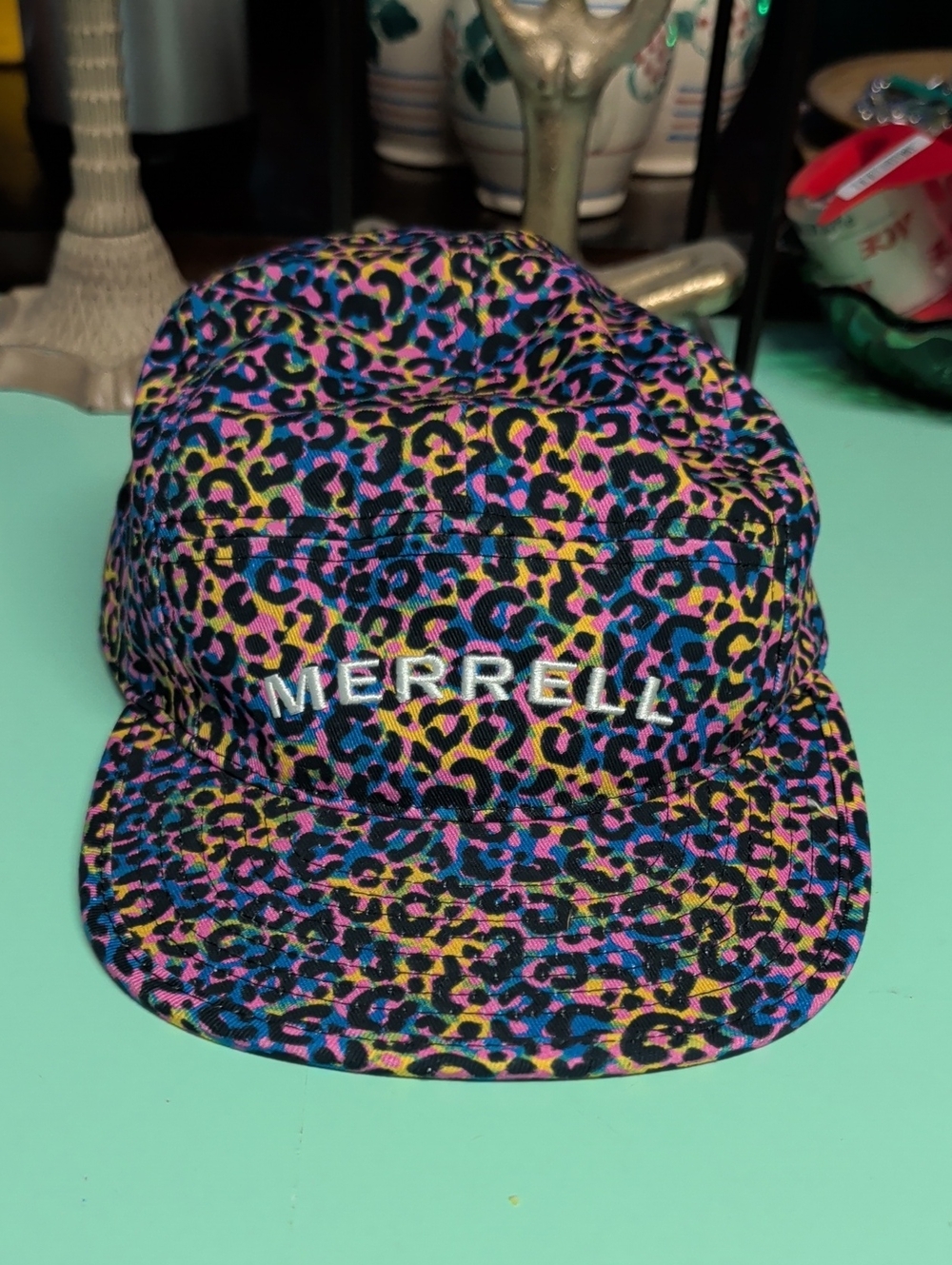 Merrell Kids Multicolor Leopard Print 5-Panel Cap